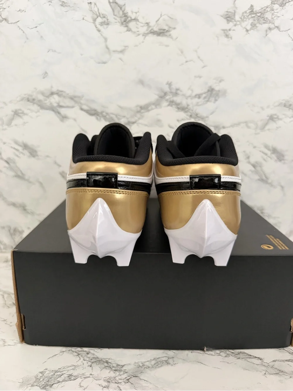 Nike Air Jordan 1 Low TD Gold Toe Football Cleats FJ6245 Men’s Size 9.5